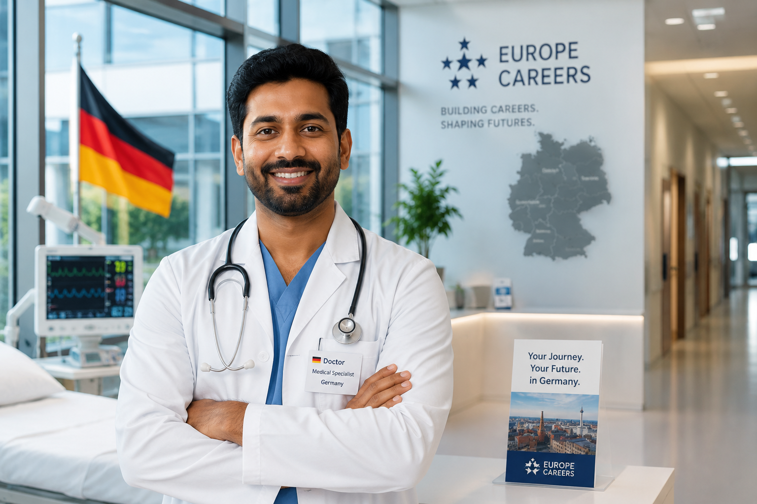 Specialist Doctors working in a modern German hospital
