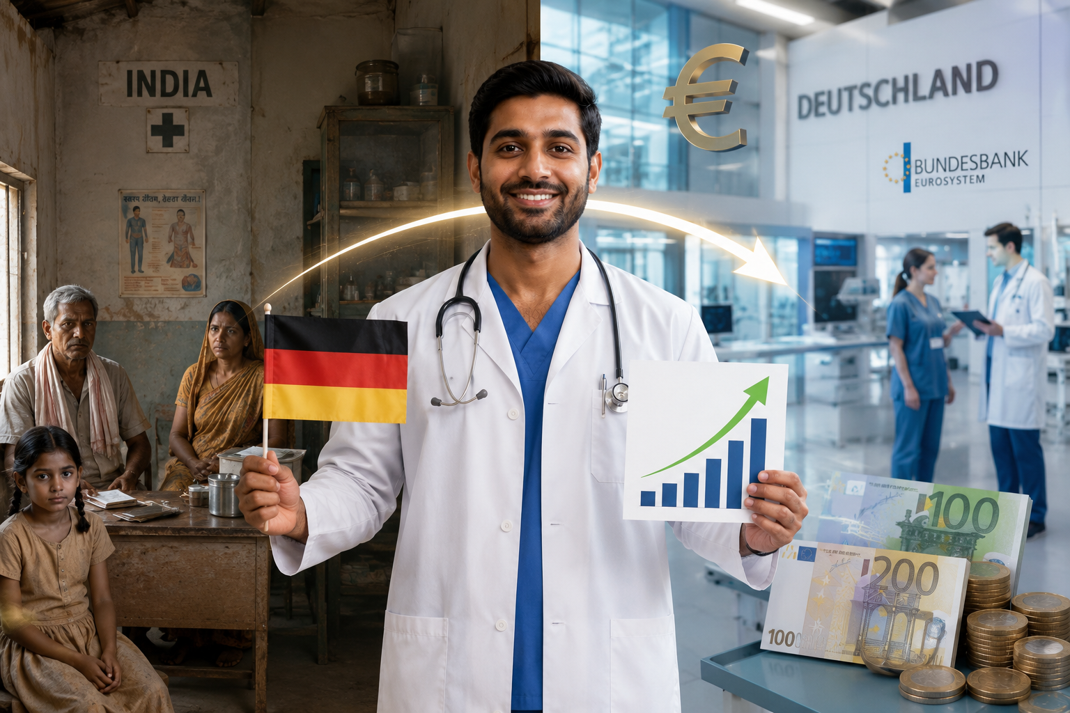 Professional doctor building a medical career in Germany